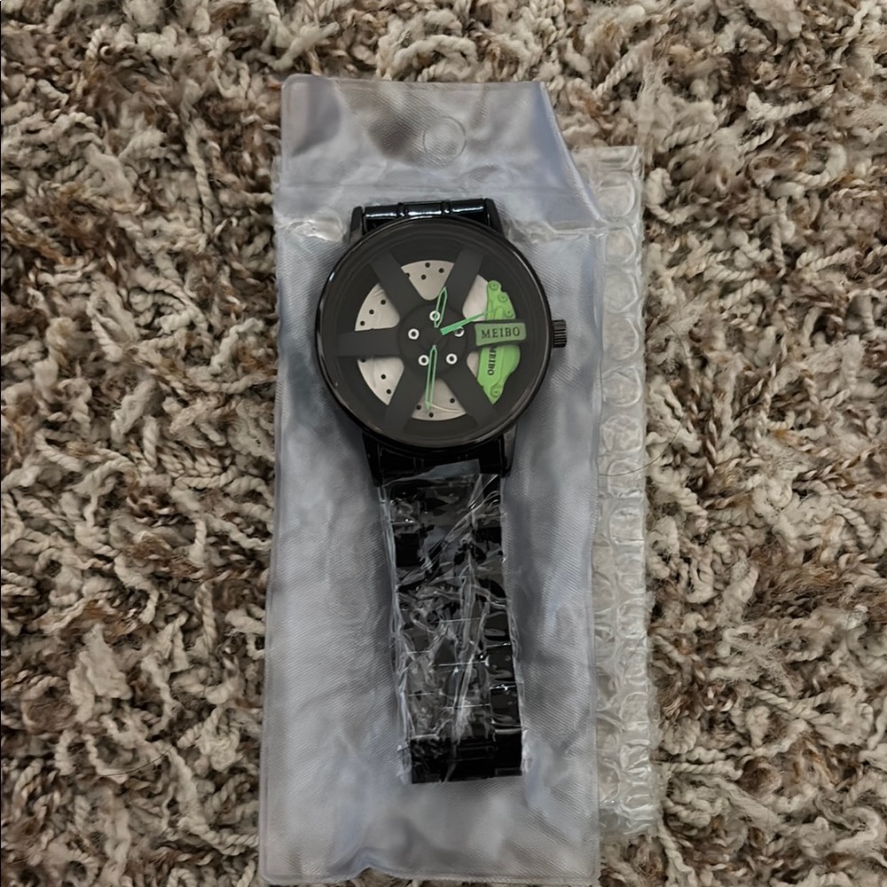 Black and Green Men's Watch